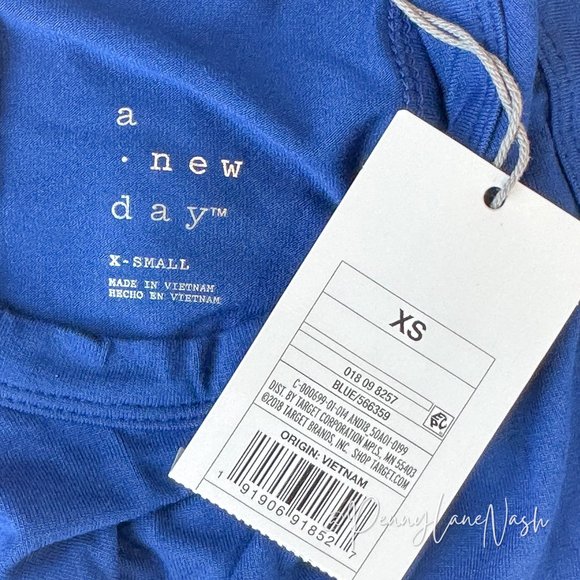 NWT a New Day Women's Stretchy Tank Dress Blue - Picture 5 of 8